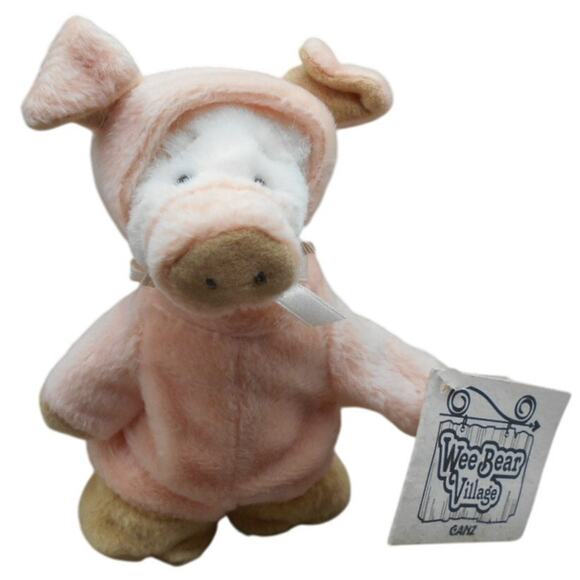 Ganz Wee Bear Village Mudford H3132 Bear in Pig Costume 1999 Vintage Plush - Picture 1 of 8